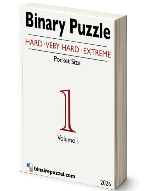 Pocket-Sized Binary Puzzle hard to extreme book cover
